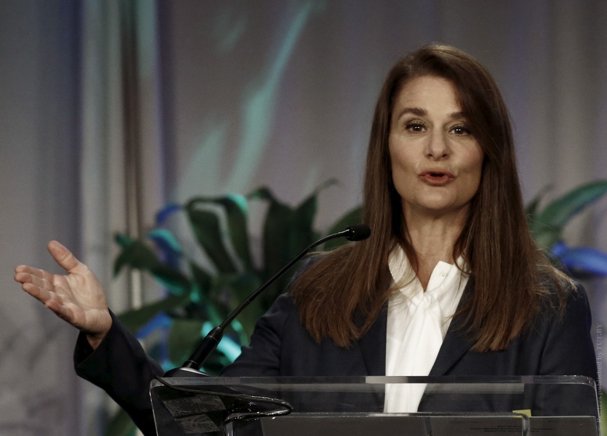 Melinda Gates, co-founder of Bill & Melinda Gates Foundation, gives a speech during the opening plenary of the Global Maternal Newborn Health Conference in Mexico City, Mexico October 19, 2015. REUTERS/Henry Romero - GF10000251228